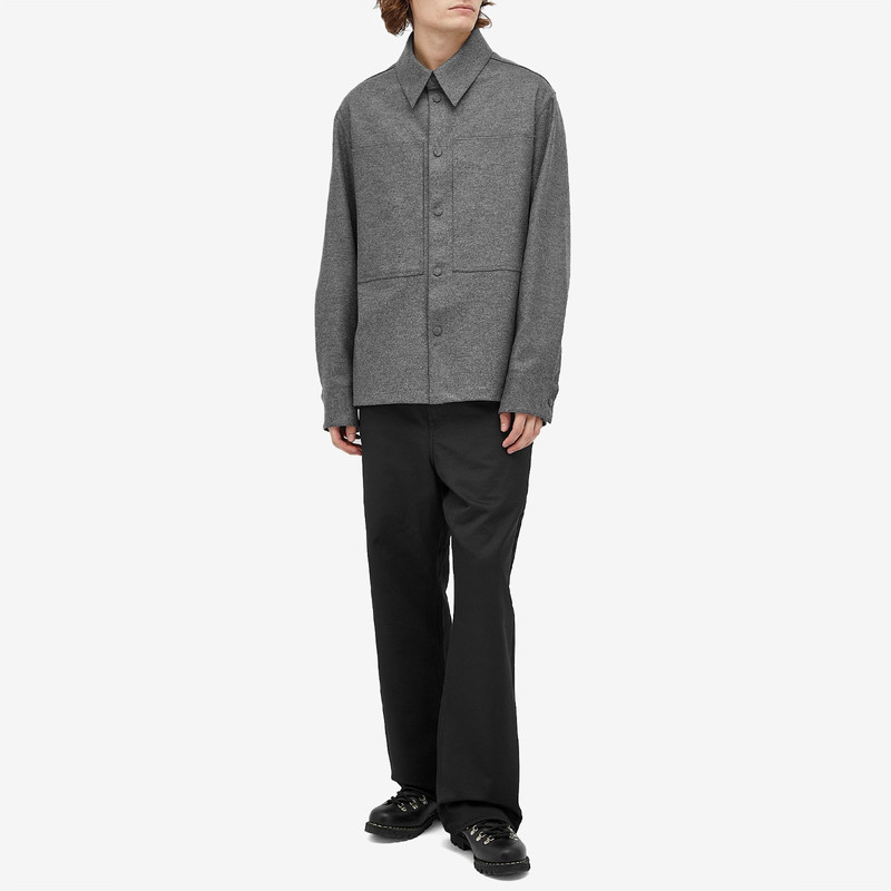 Jil Sander Jil Sander Melton Wool Overshirt outlook