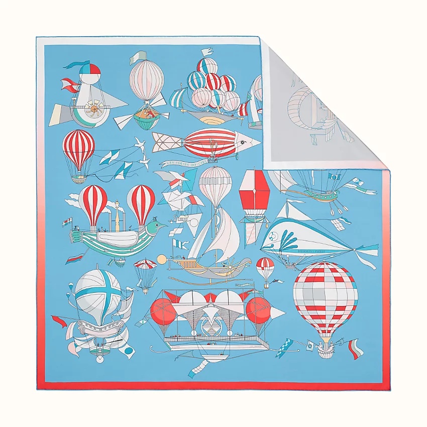 Les Folies du Ciel double face scarf 90 - 1