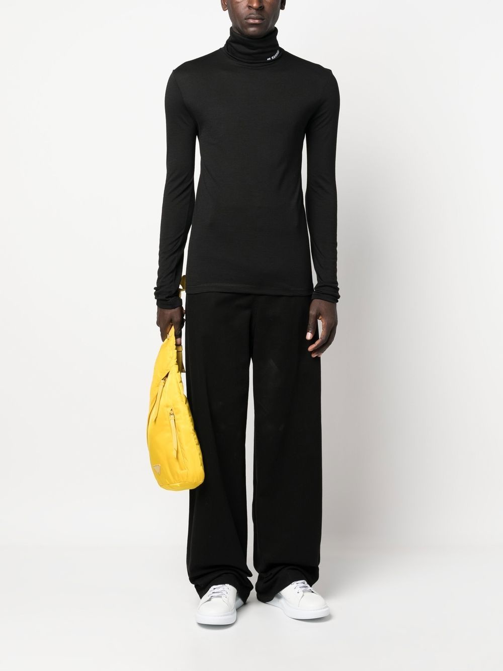 logo-print roll-neck jumper - 2