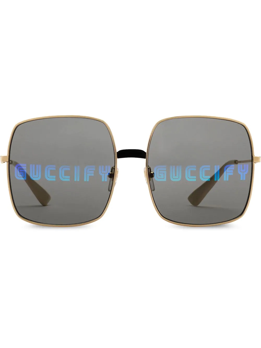 rectangular-frame sunglasses - 1