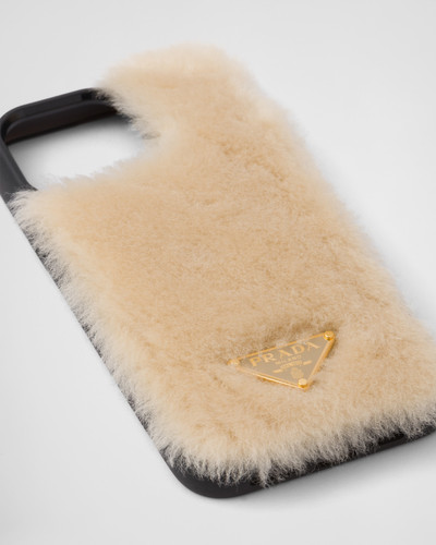 Prada Shearling cover for iPhone 14 Pro Max outlook