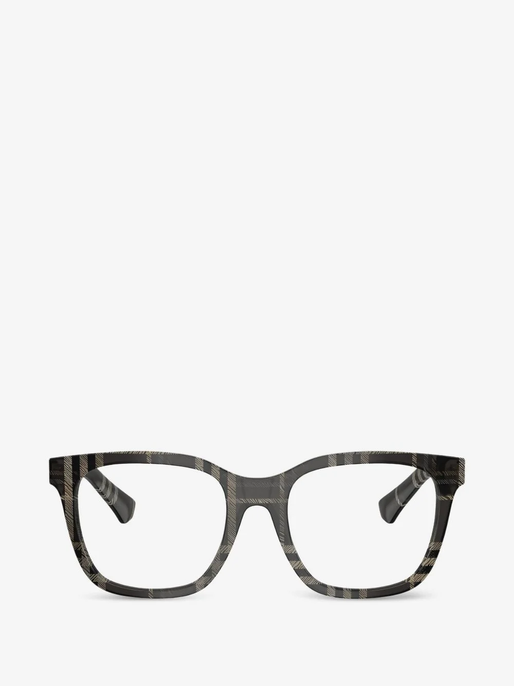 check-pattern glasses - 1