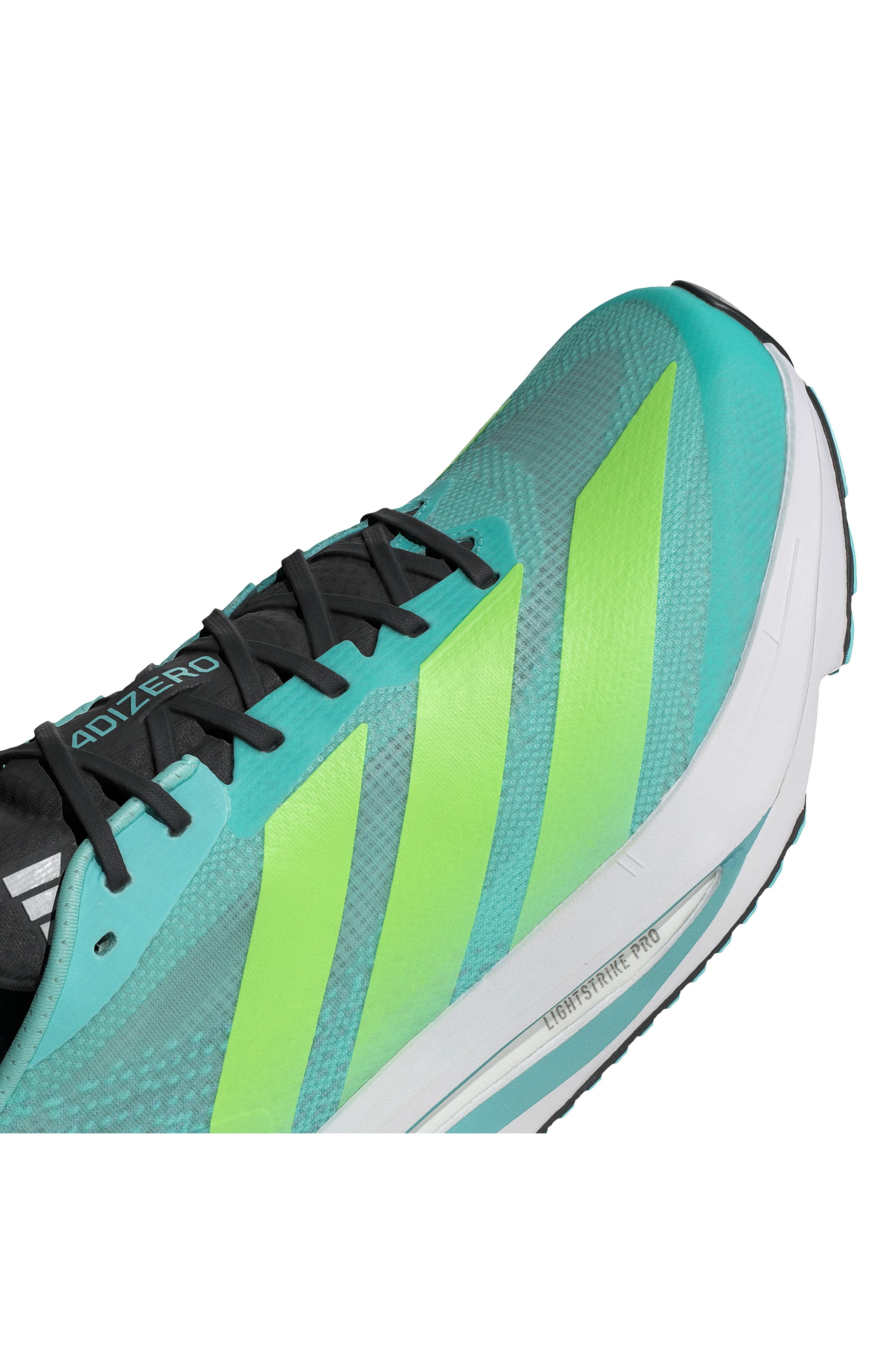 adidas Gender Inclusive Adizero Evo SL Running Shoe in Flash Aqua/Lemon/Mint Ton at Nordstrom - 7