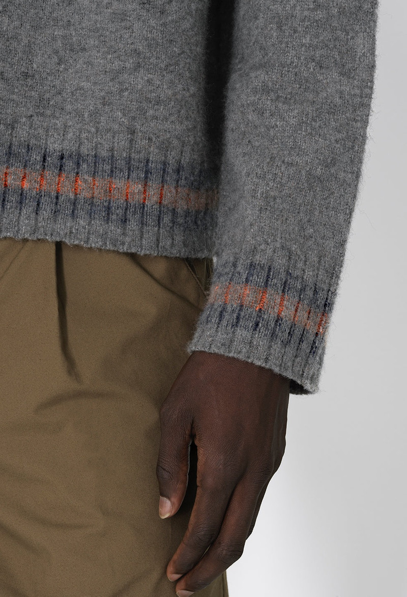 BRUSHED WOOL VARSITY CREW 7