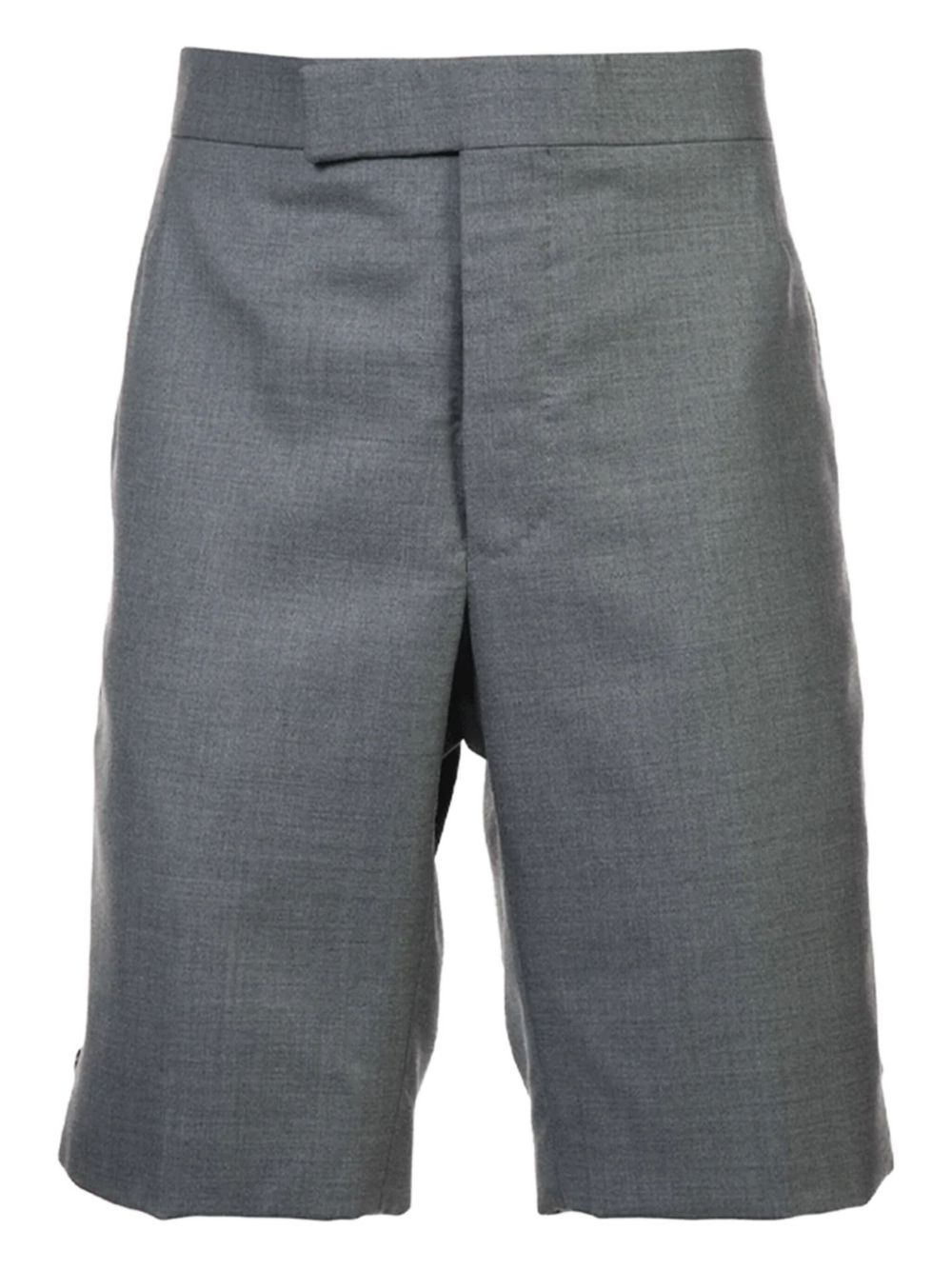 Classic Backstrap Short In Medium Grey Super 120's Twill - 2
