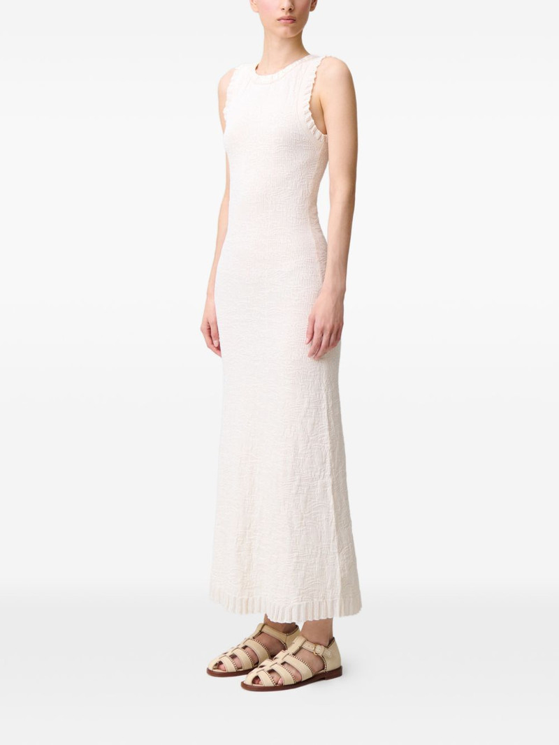 ruffled-trim midi dress 3
