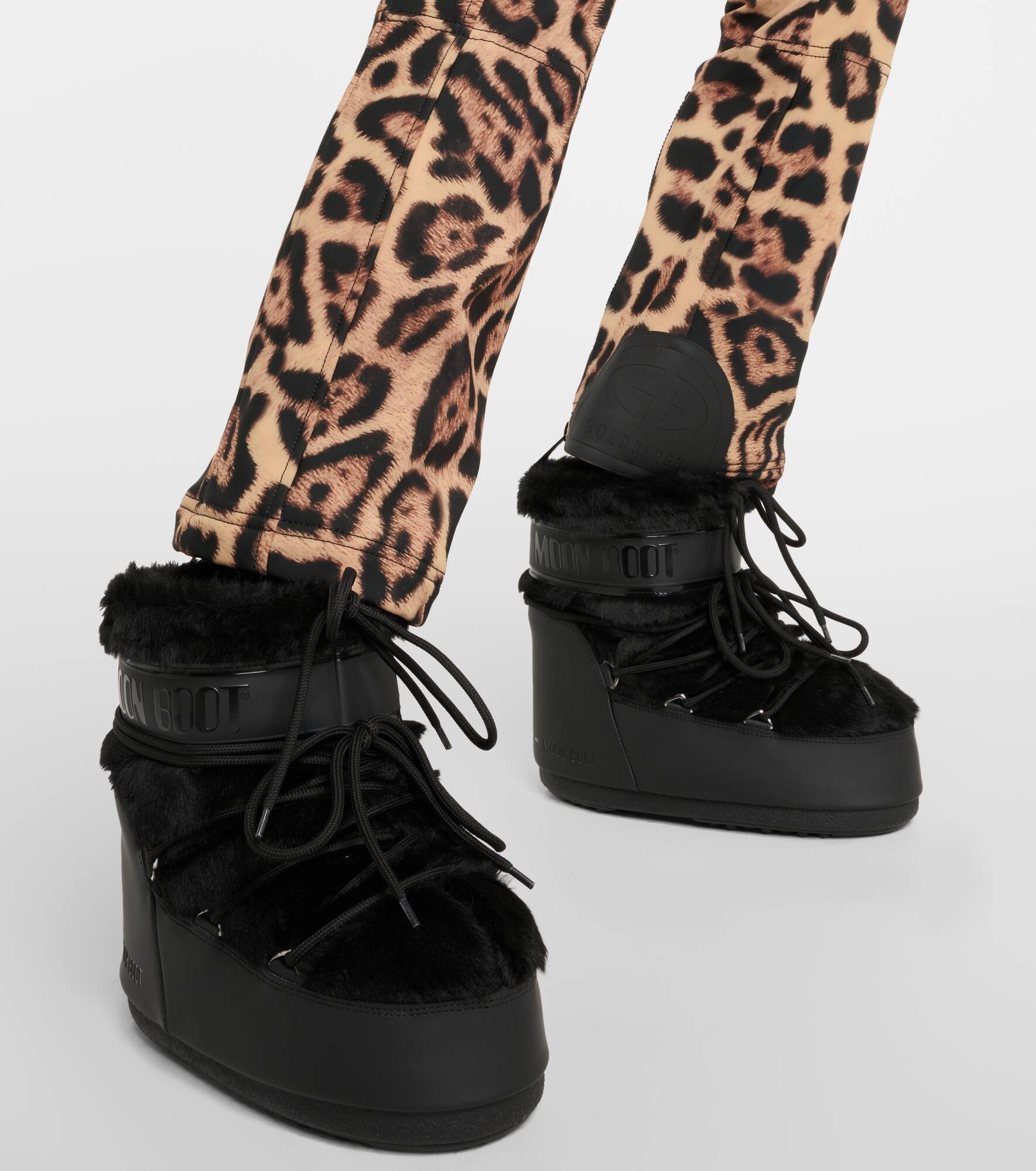 Icon Low faux fur-trimmed snow boots - 4