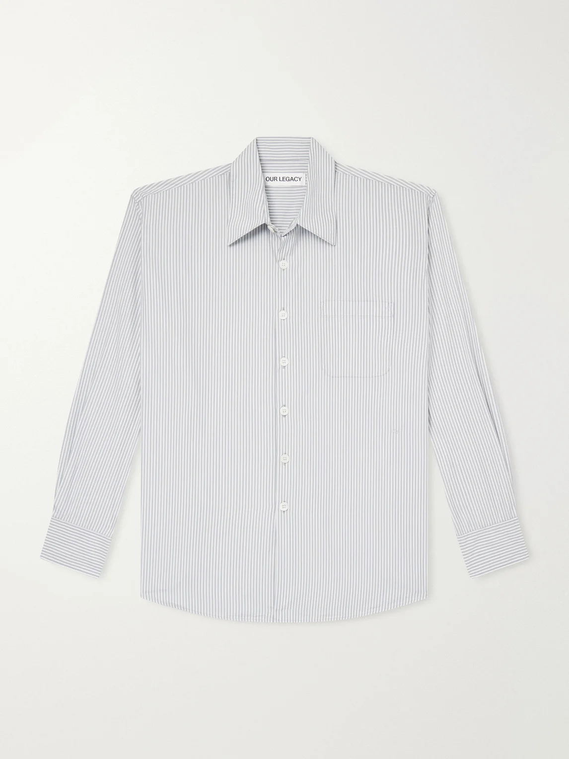 Above Striped Cotton-Poplin Shirt - 1