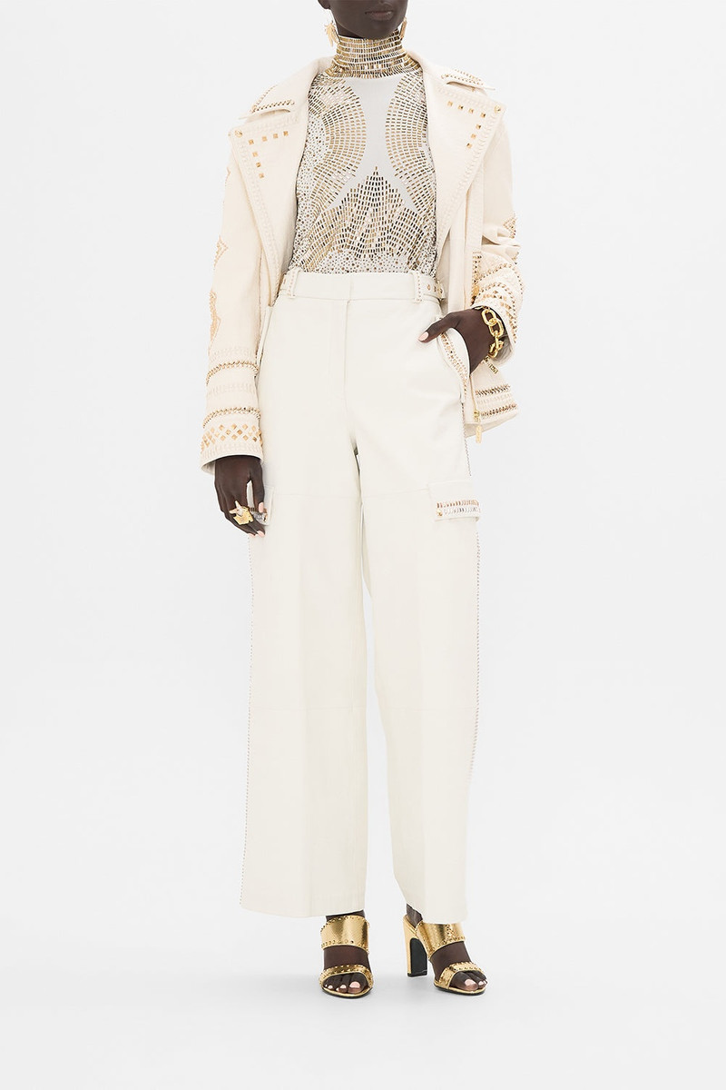 OVERSIZED LEATHER BIKER JACKET 6