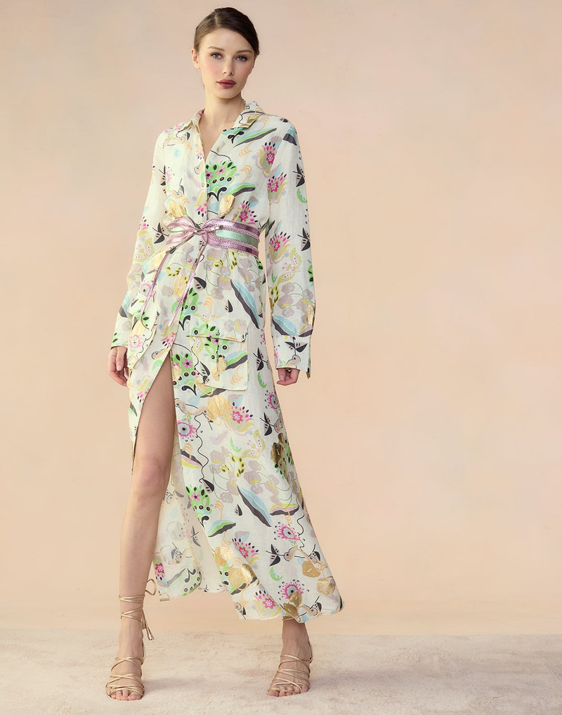 Love Locket Linen Shirt Dress 9