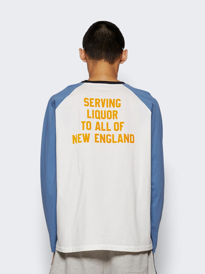 Long Sleeve Skater Tee Blue And Cream 4