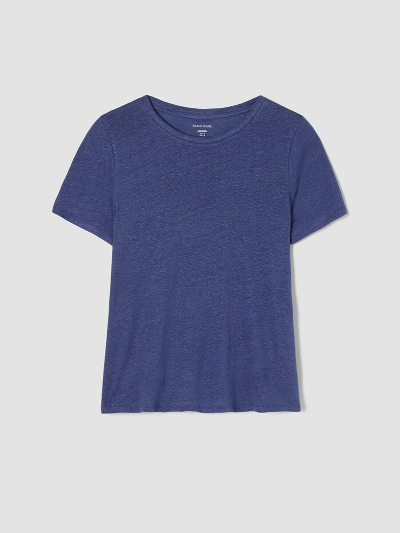 Organic Linen Jersey Crew Neck Tee 1