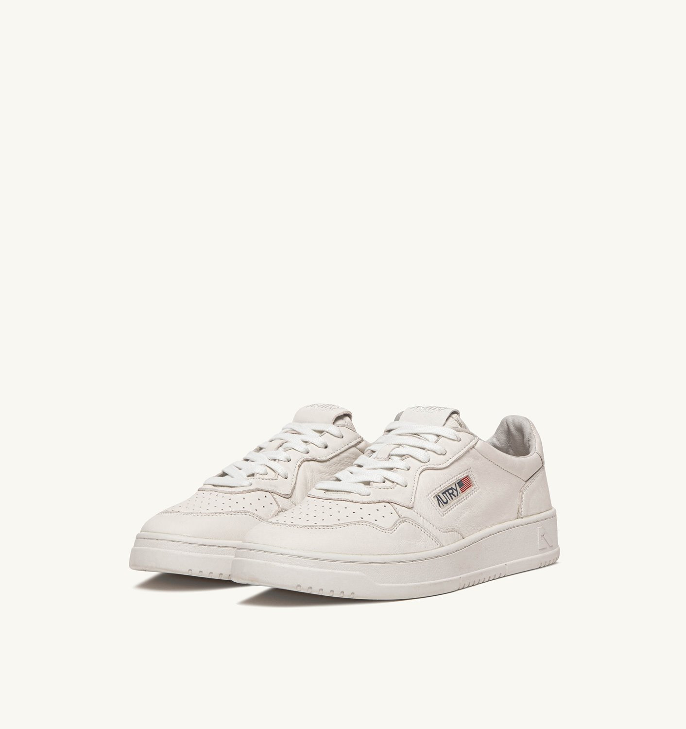 MEDALIST LOW SNEAKERS IN OPTICAL WHITE SUPER SOFT NAPA LEATHER - 2