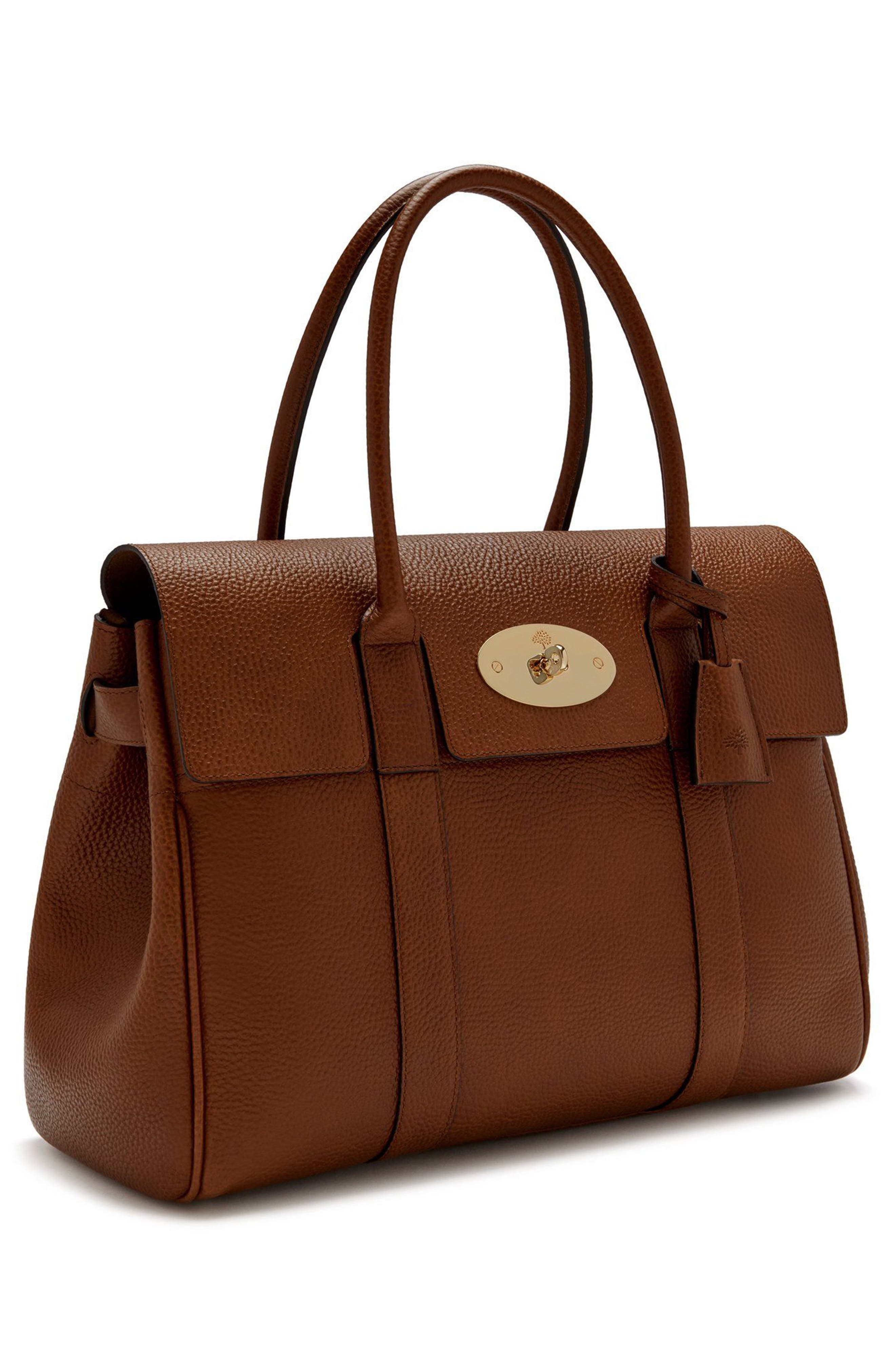 Bayswater Grained Leather Satchel - 5