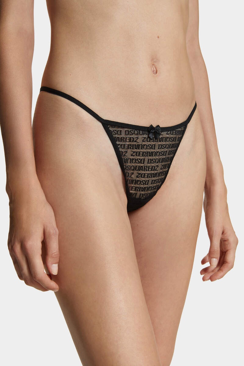 ALLOVER LOGO THONG - 5
