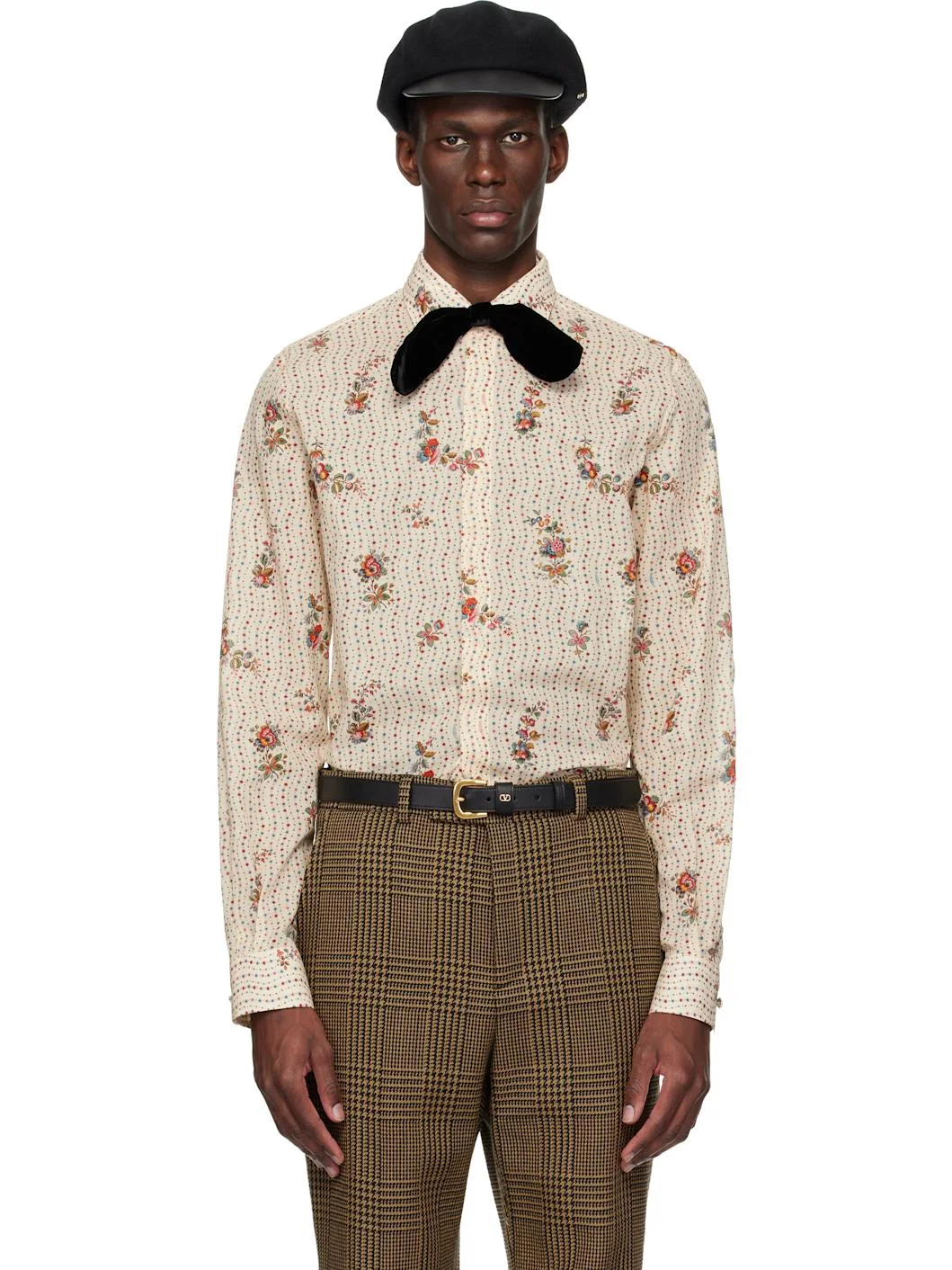 Beige Papier Floral Shirt - 1