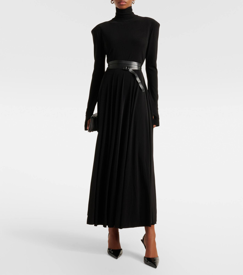 NORMA KAMALI Belted turtleneck midi dress outlook