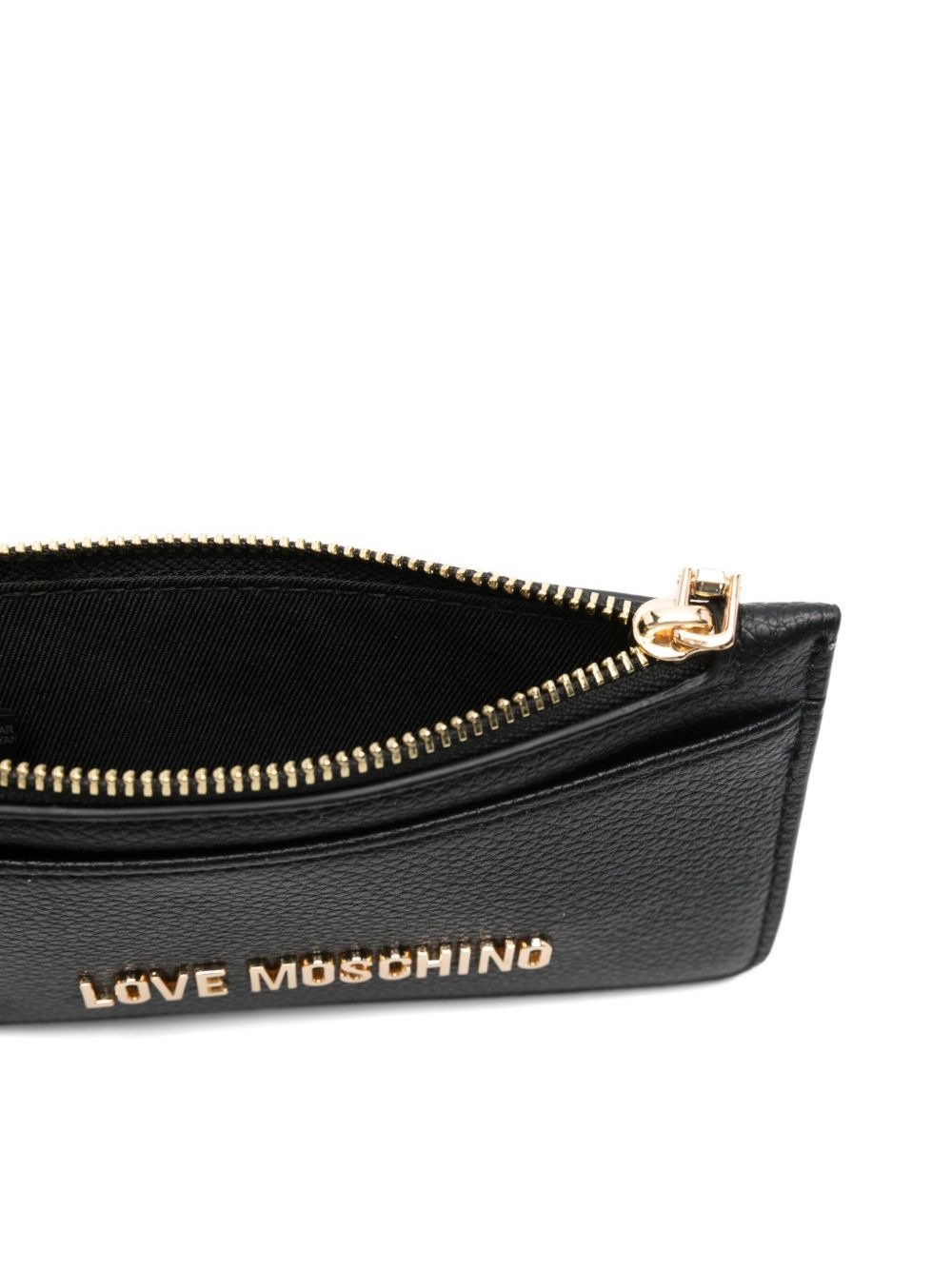 logo-plaque zip-fastening cardholder - 3