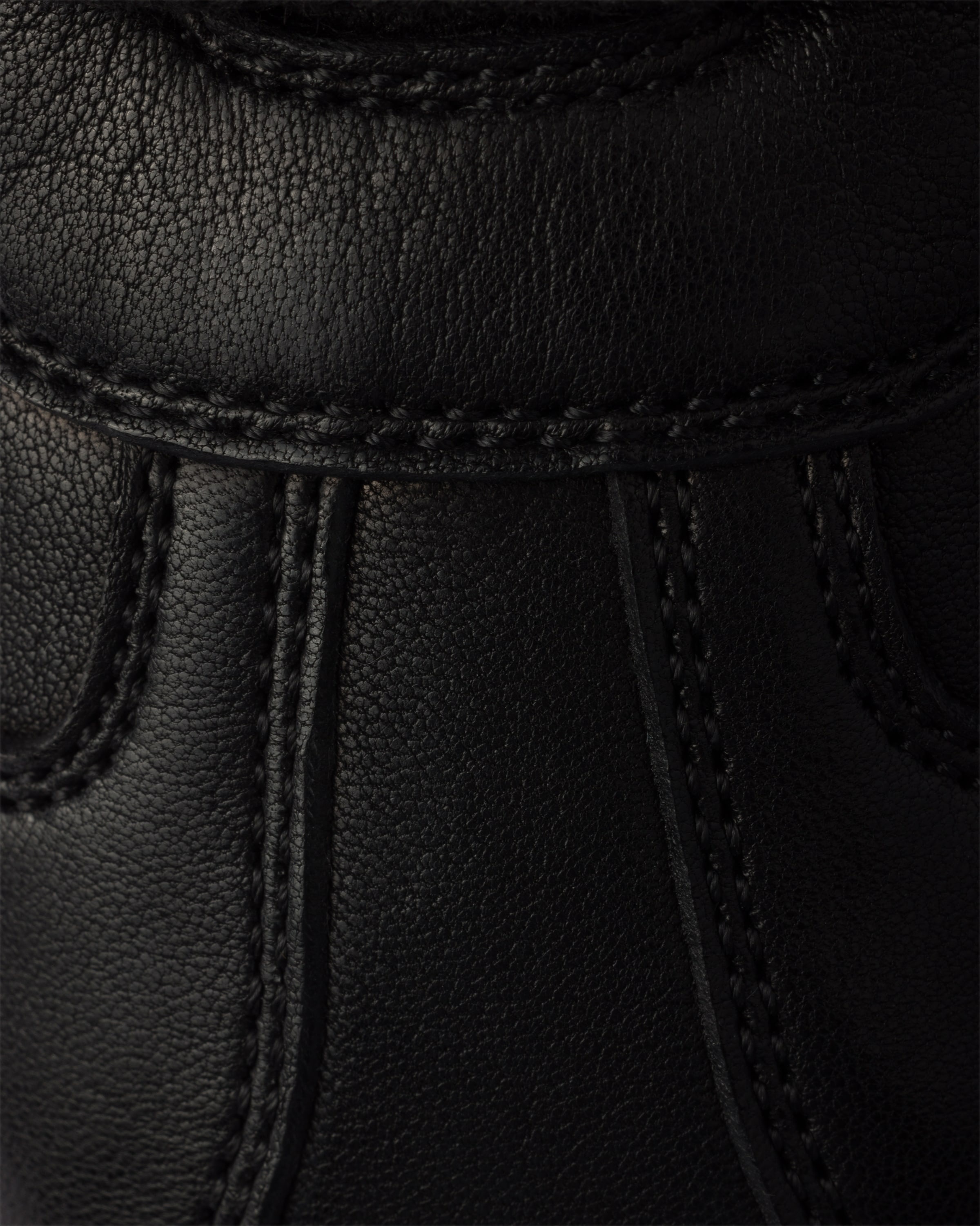 Antiqued nappa leather sneakers - 6
