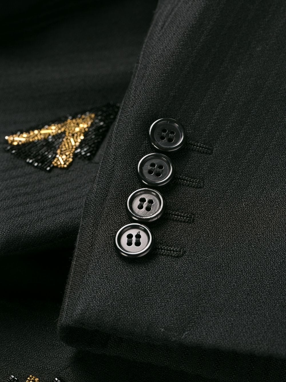 beaded fitted blazer - 7