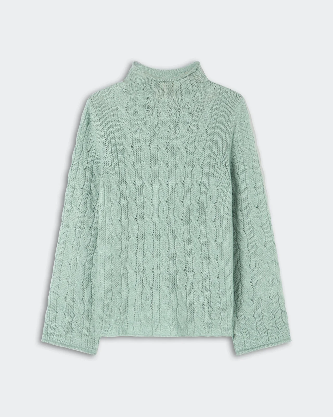 Cable Mock Neck Top - 1