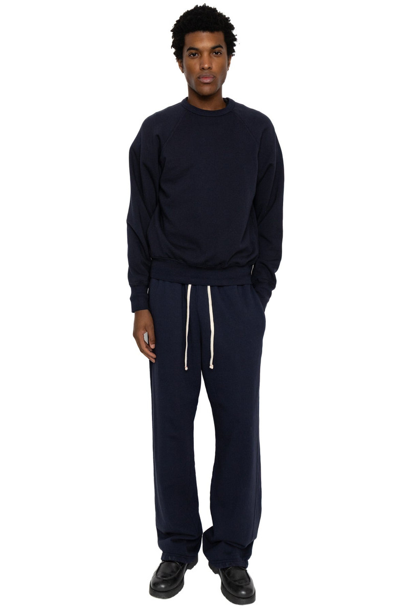 French Terry Binded Neck Raglan - Navy 6