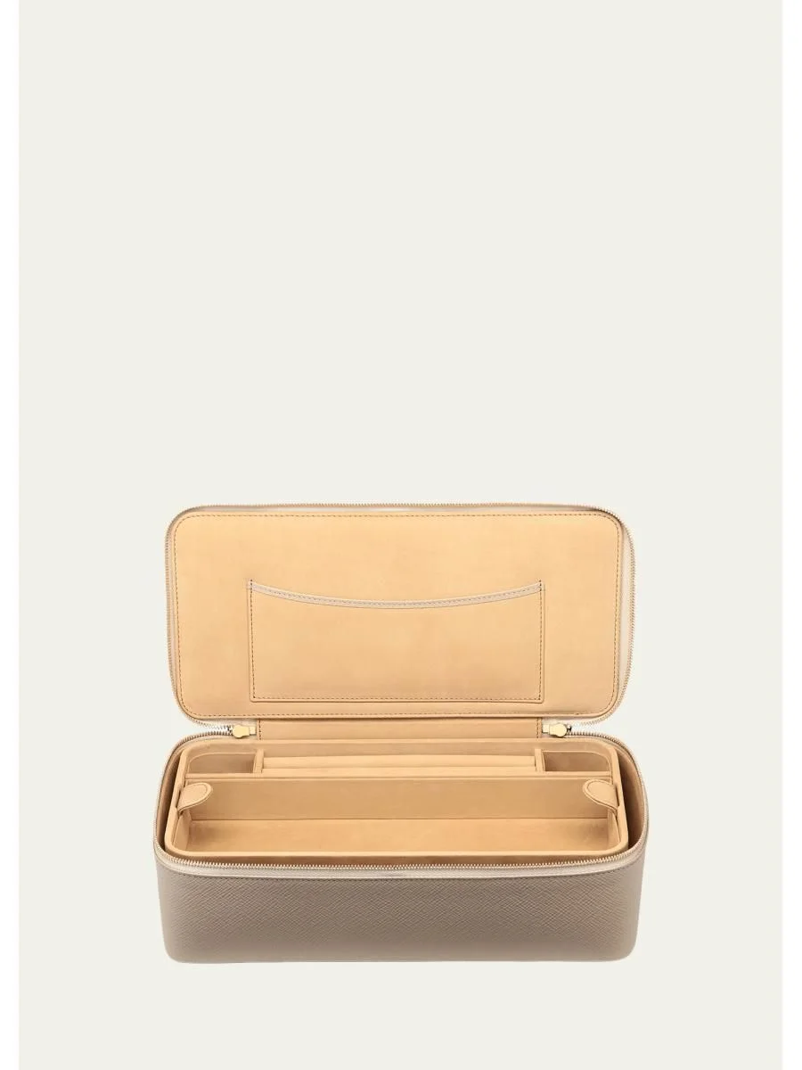 Panama Leather Travel Jewelry Case - 1