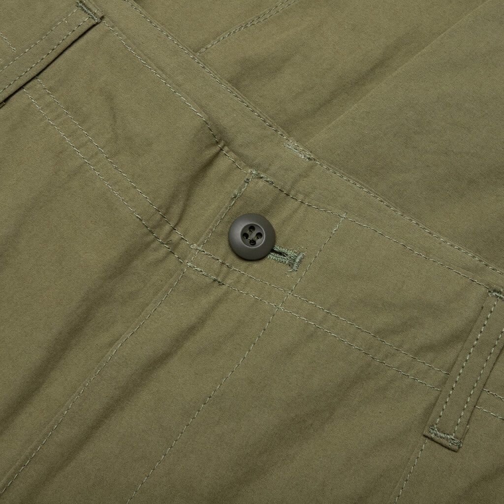 COMPACT COTTON CARGO PANTS - KHAKI - 4