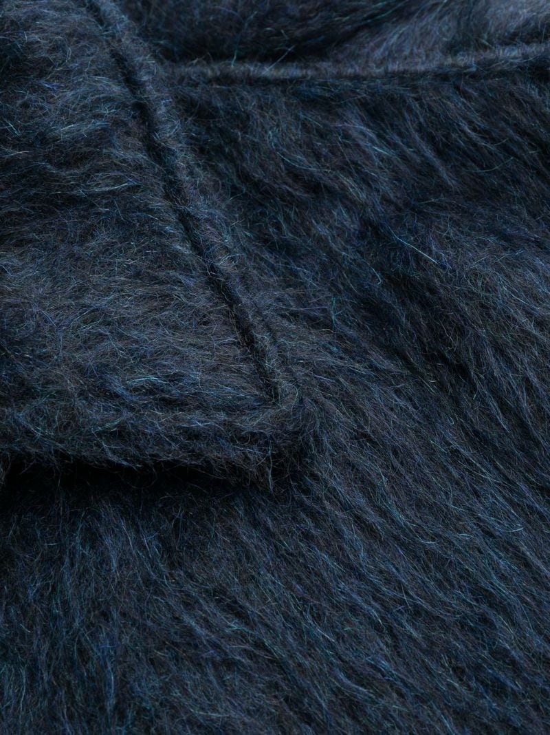 button-up faux-fur coat - 7