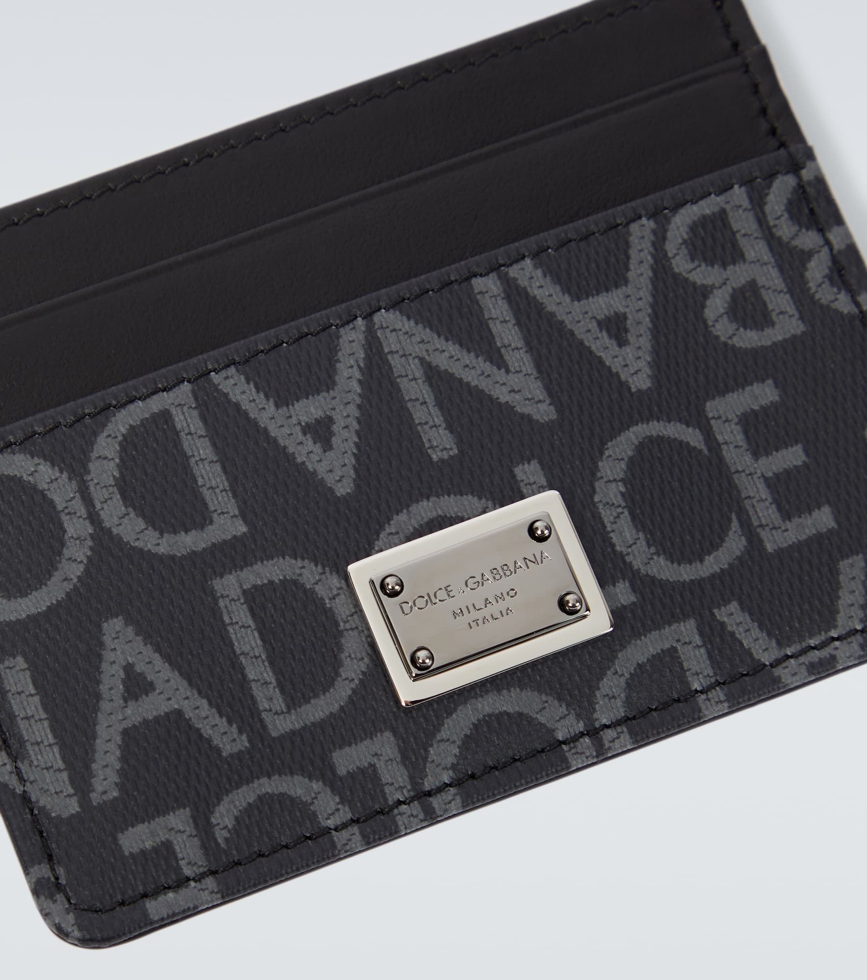 Logo leather card holder - 3