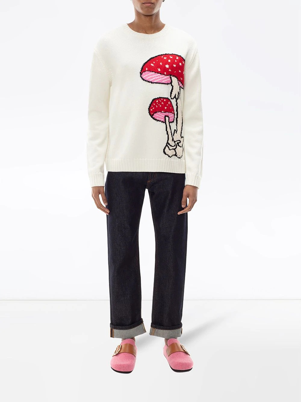 mushroom crew neck jumper - 2