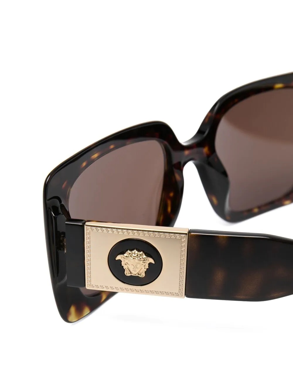 square-frame tortoiseshell-effect sunglasses - 3