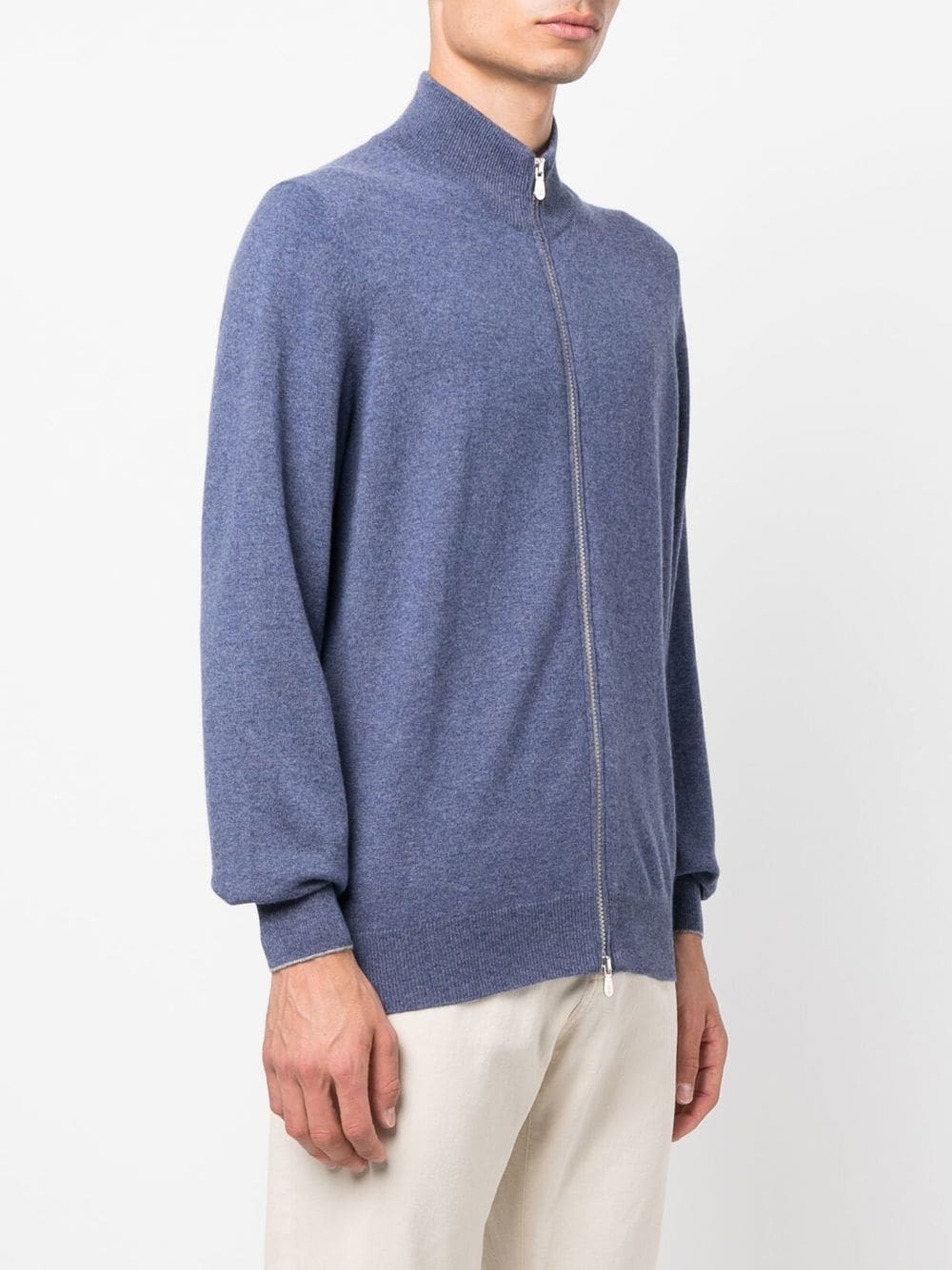 cashmere zipped jumper - 3