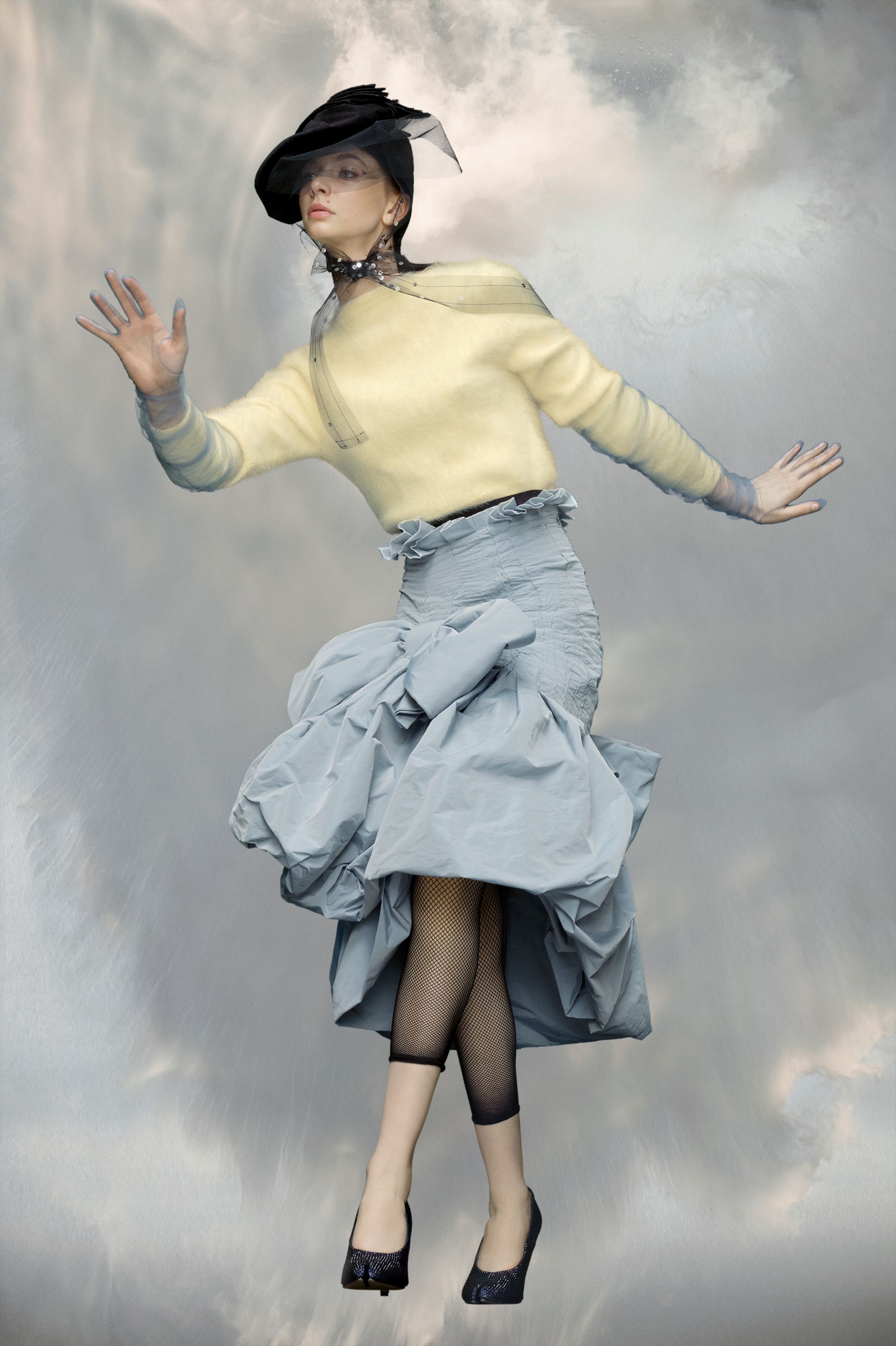 Cropped knit cardigan - 2