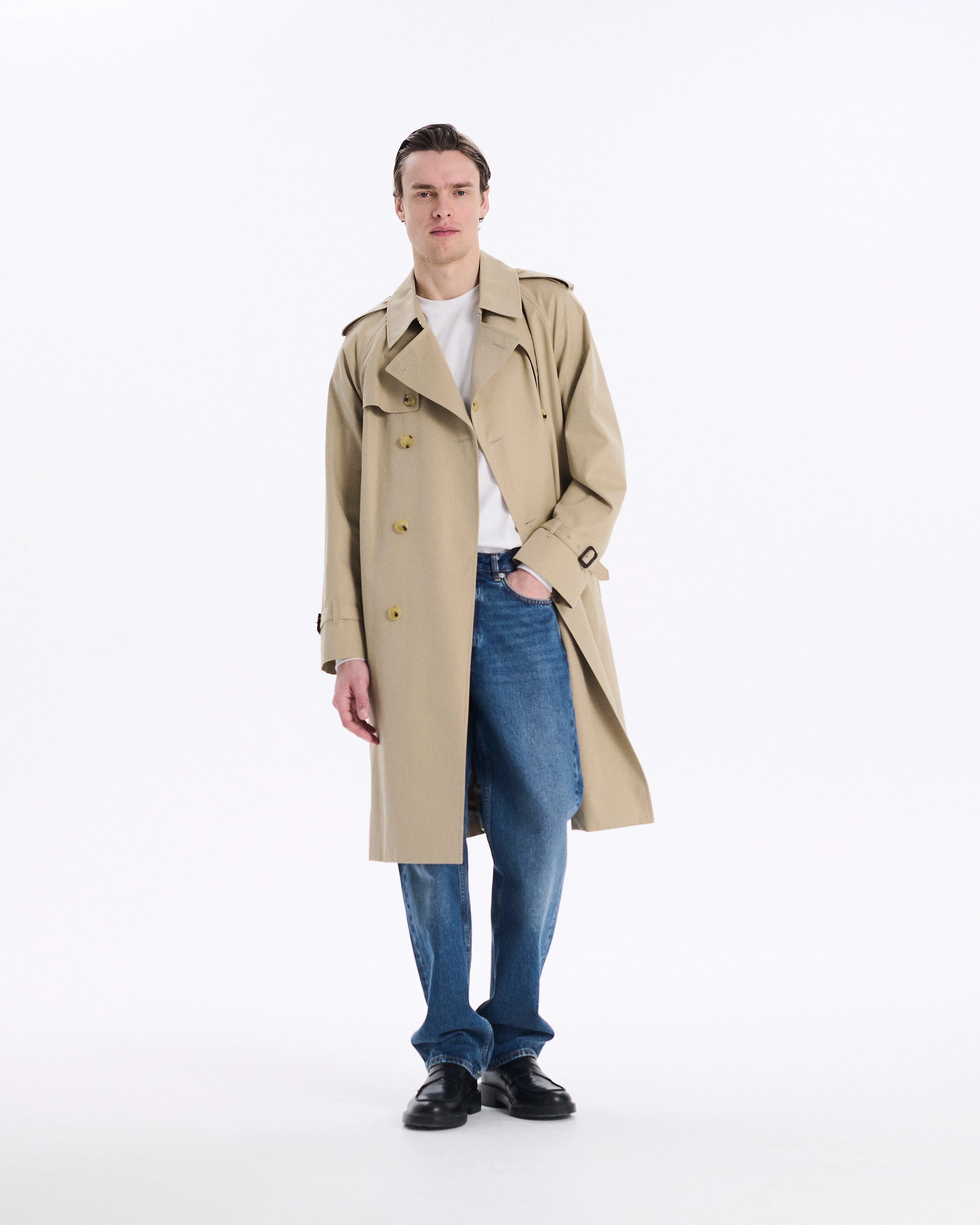 Blanefield Gabardine Double Breasted Trench Coat - 1