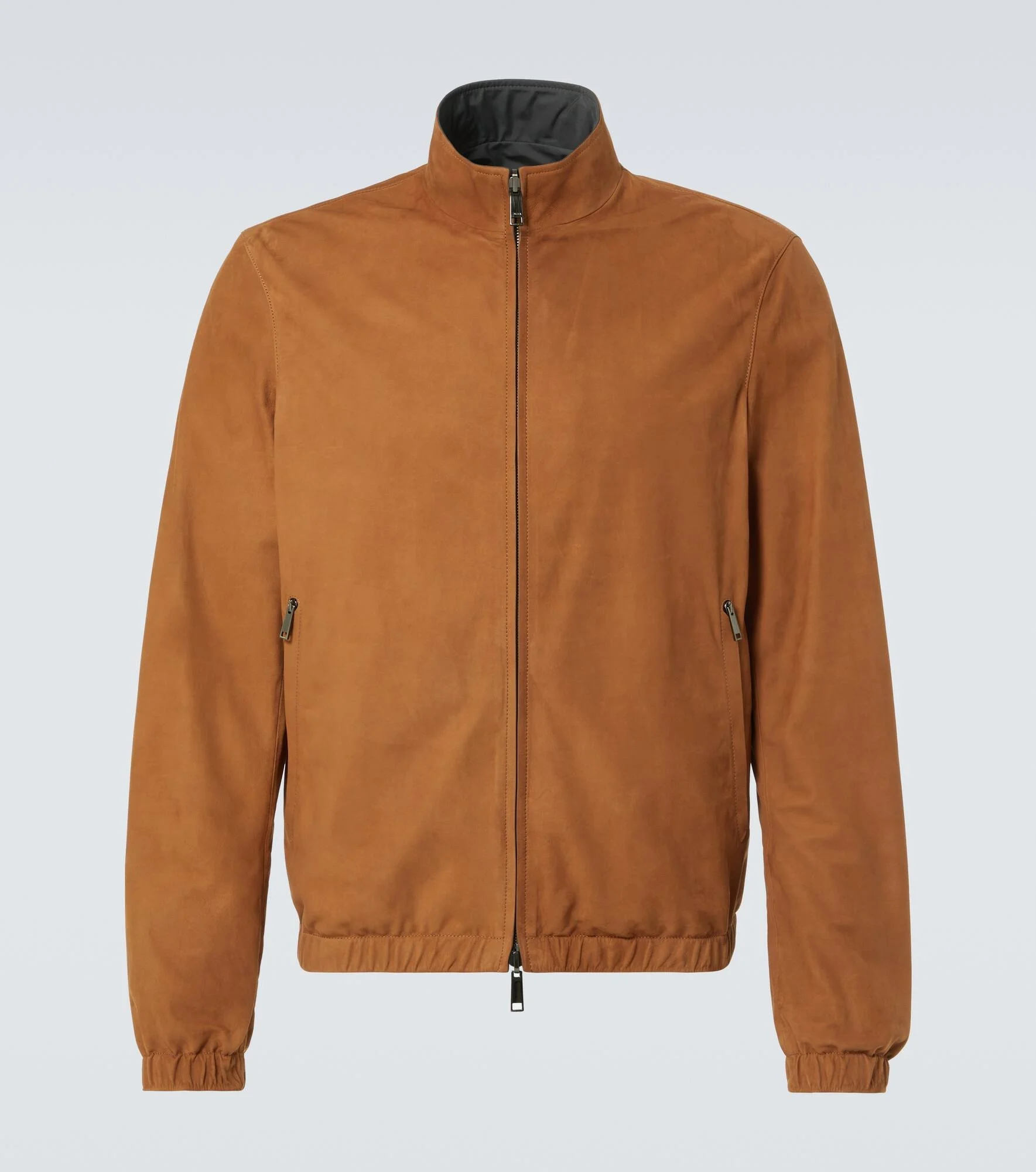 reversible suede jacket - 1