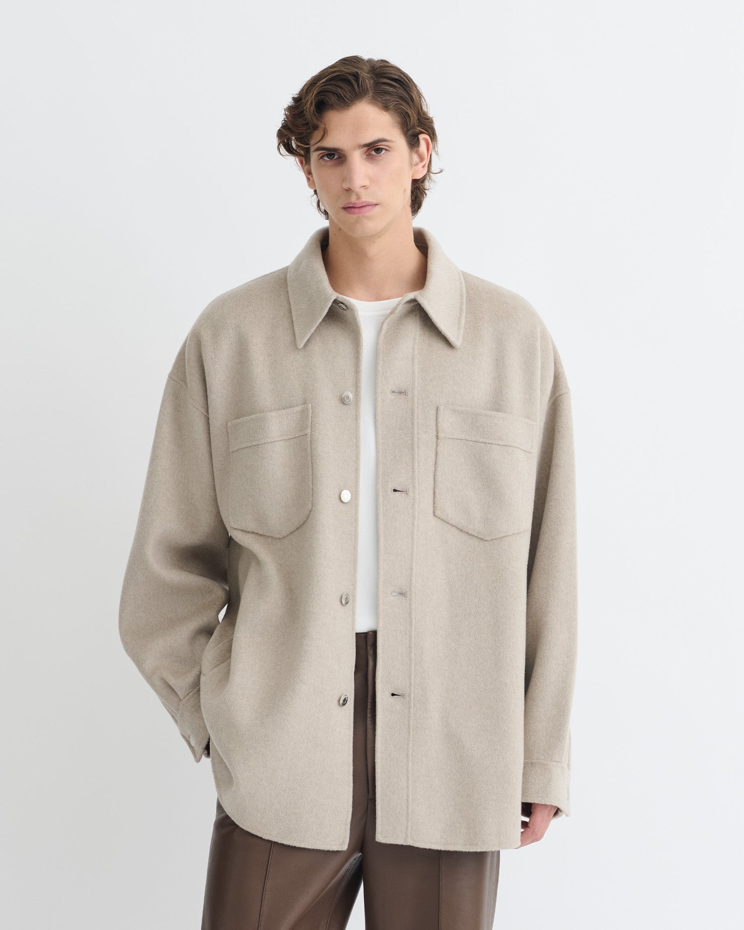 Double Wool Overshirt - 3