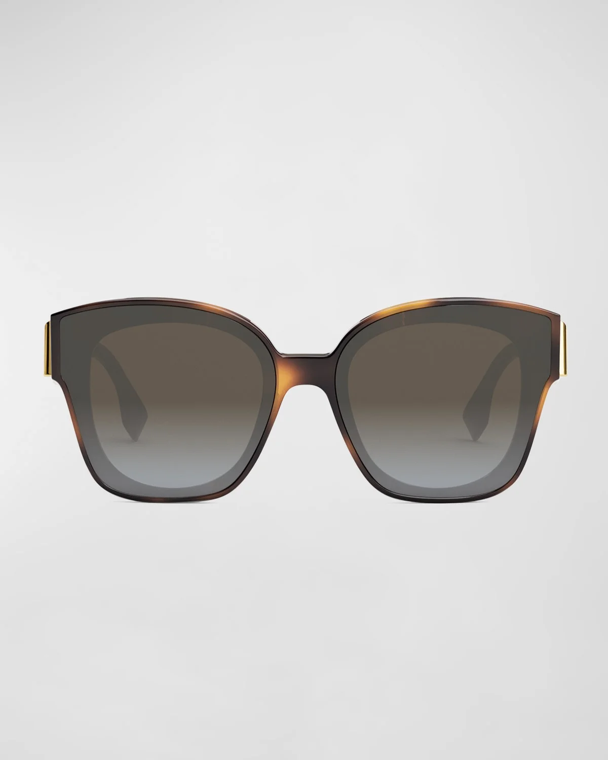 Oversized F Logo Acetate Cat-Eye Sunglasses - 1