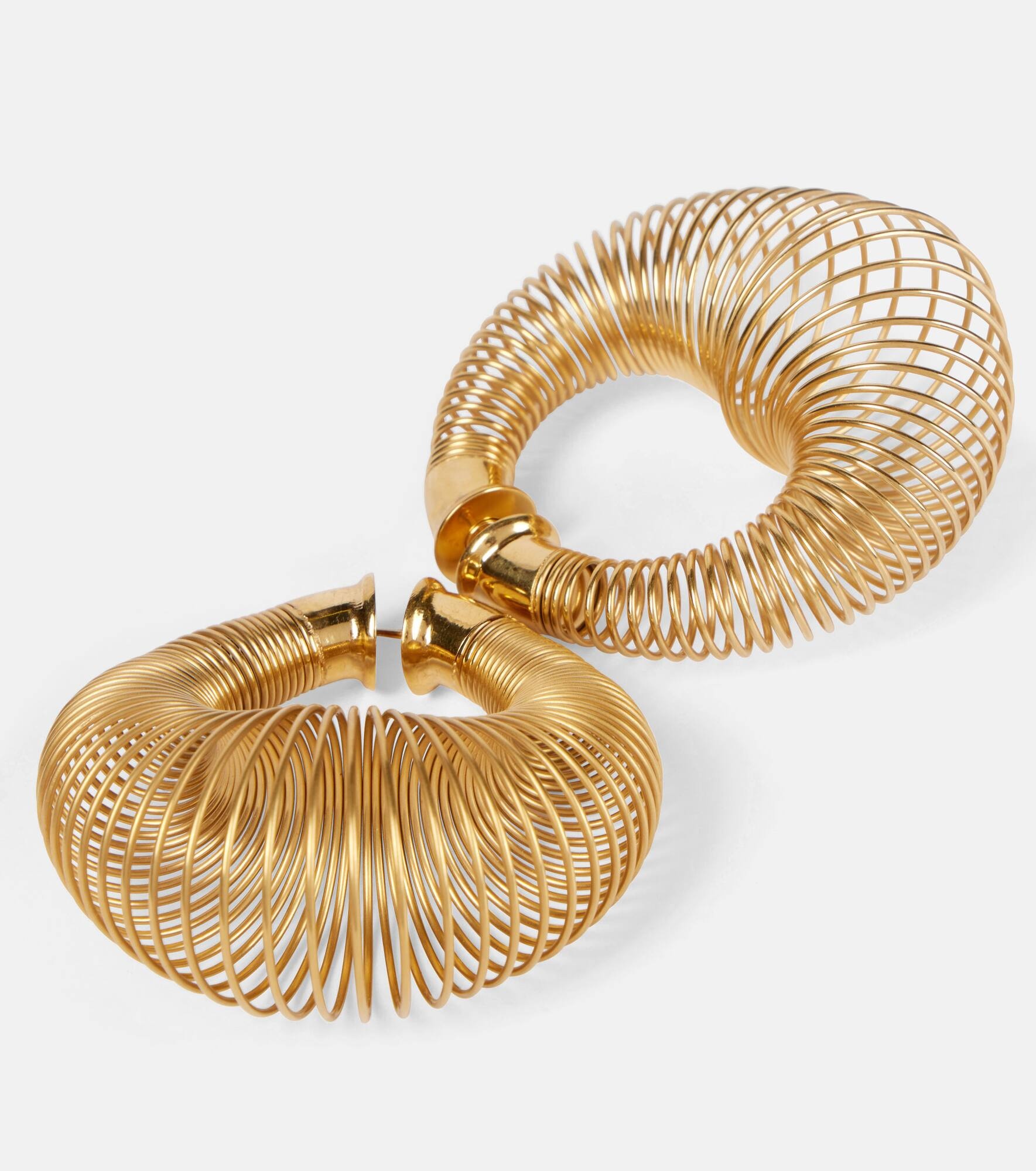 Spiral hoop earrings - 4