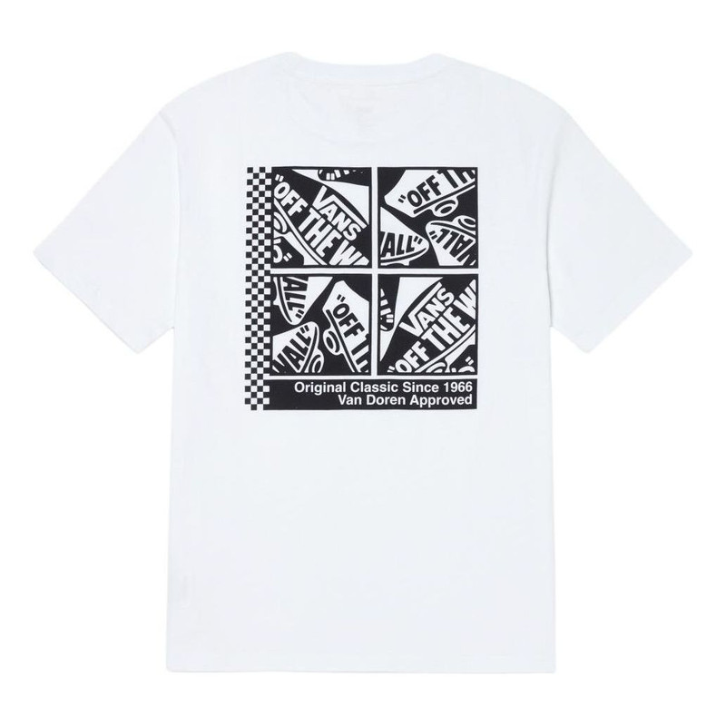 Vans Vans Overstimulated Skate Graphic T-Shirt 'White Black' VN000GQJWHT outlook