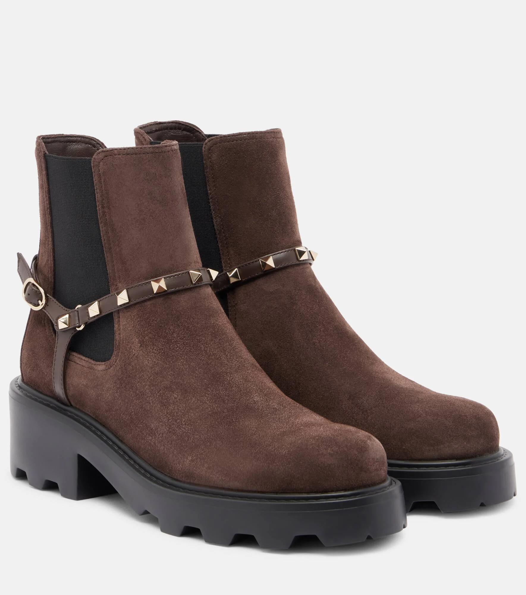 Beatle Rockstud suede Chelsea boots - 1