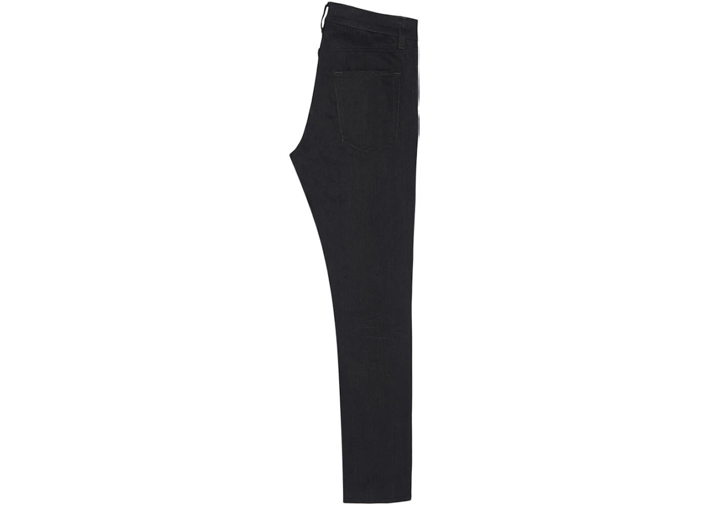 Saint Laurent Women's Cropped Skinny-Fit Denim Jeans Used Black - 2