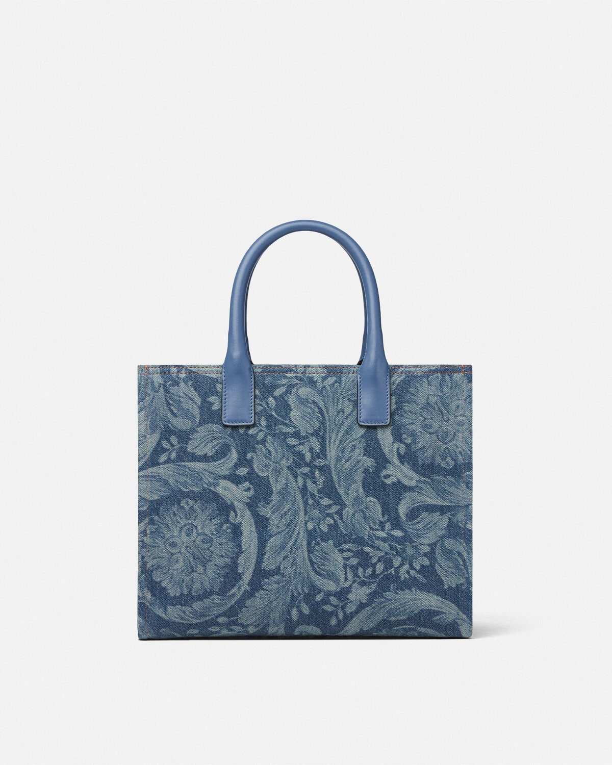 Barocco La Medusa Denim Small Tote Bag - 5