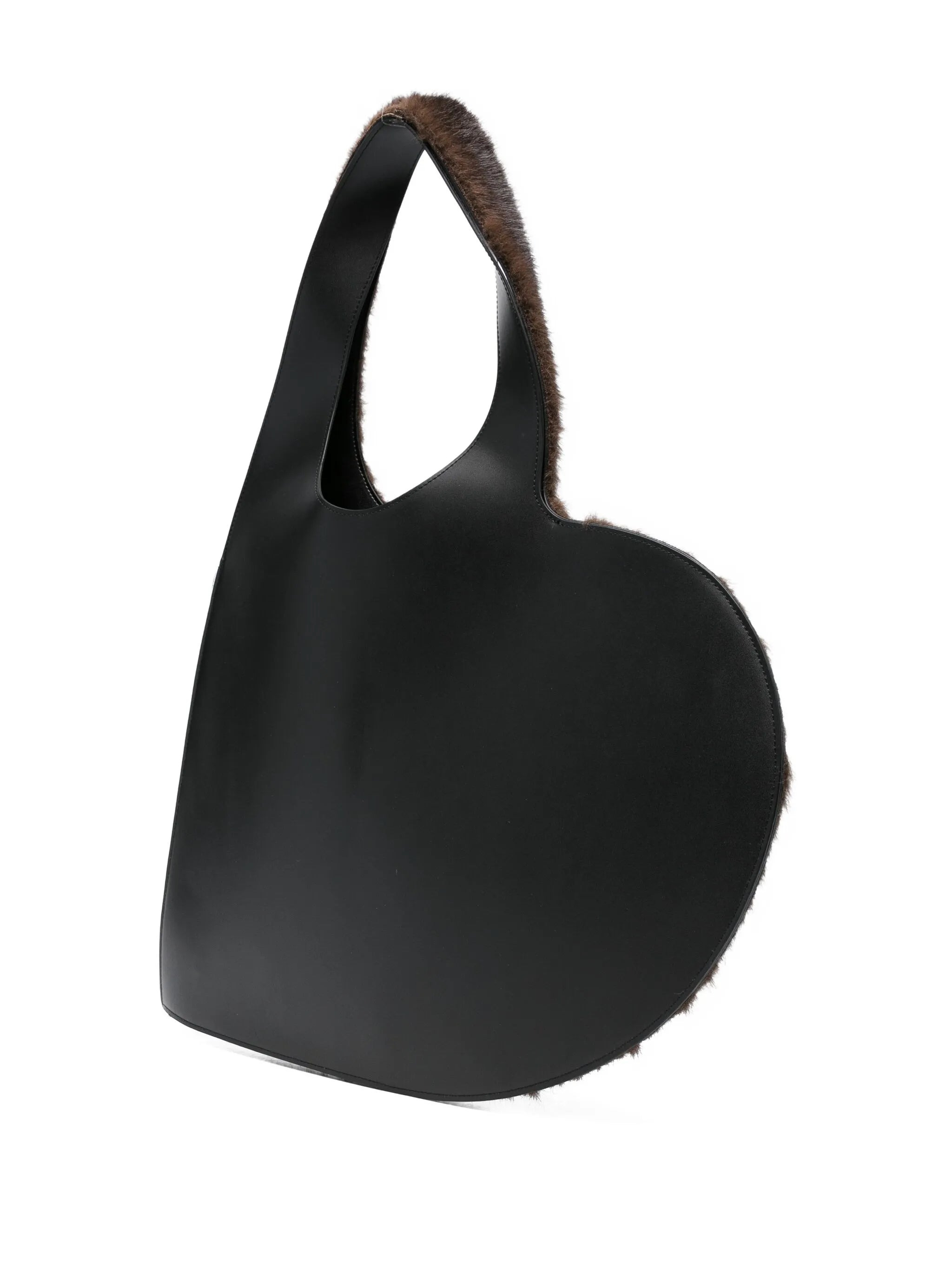 Coperni Heart-shaped Fur Tote Bag - 3