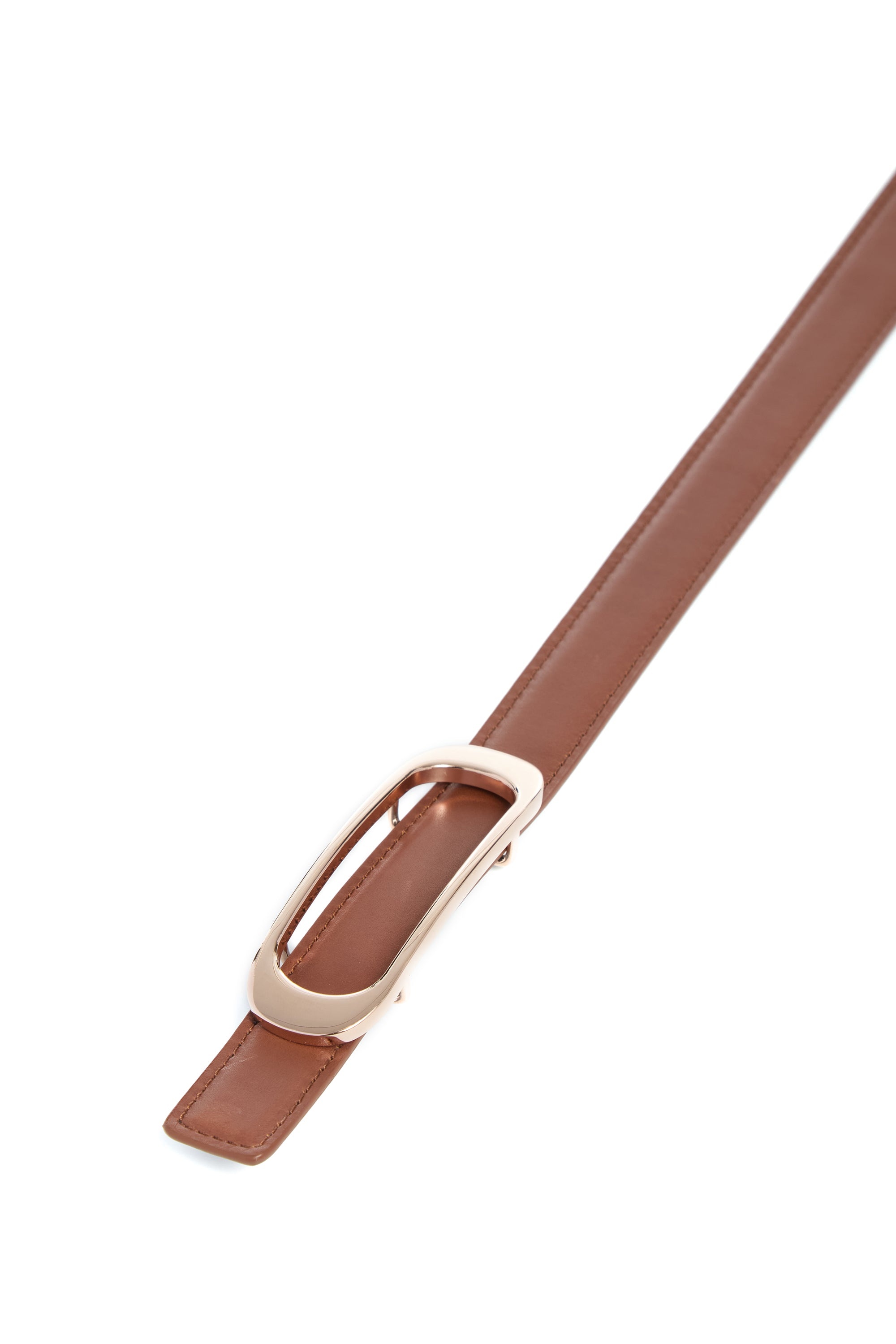 Small Timon Reversible Belt in Cognac & Black Leather - 3
