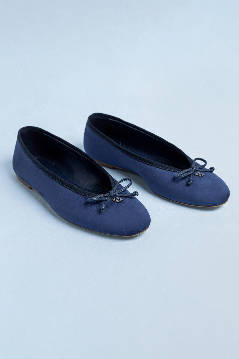 Pavlova Ballet Flat In Indigo Suede 6