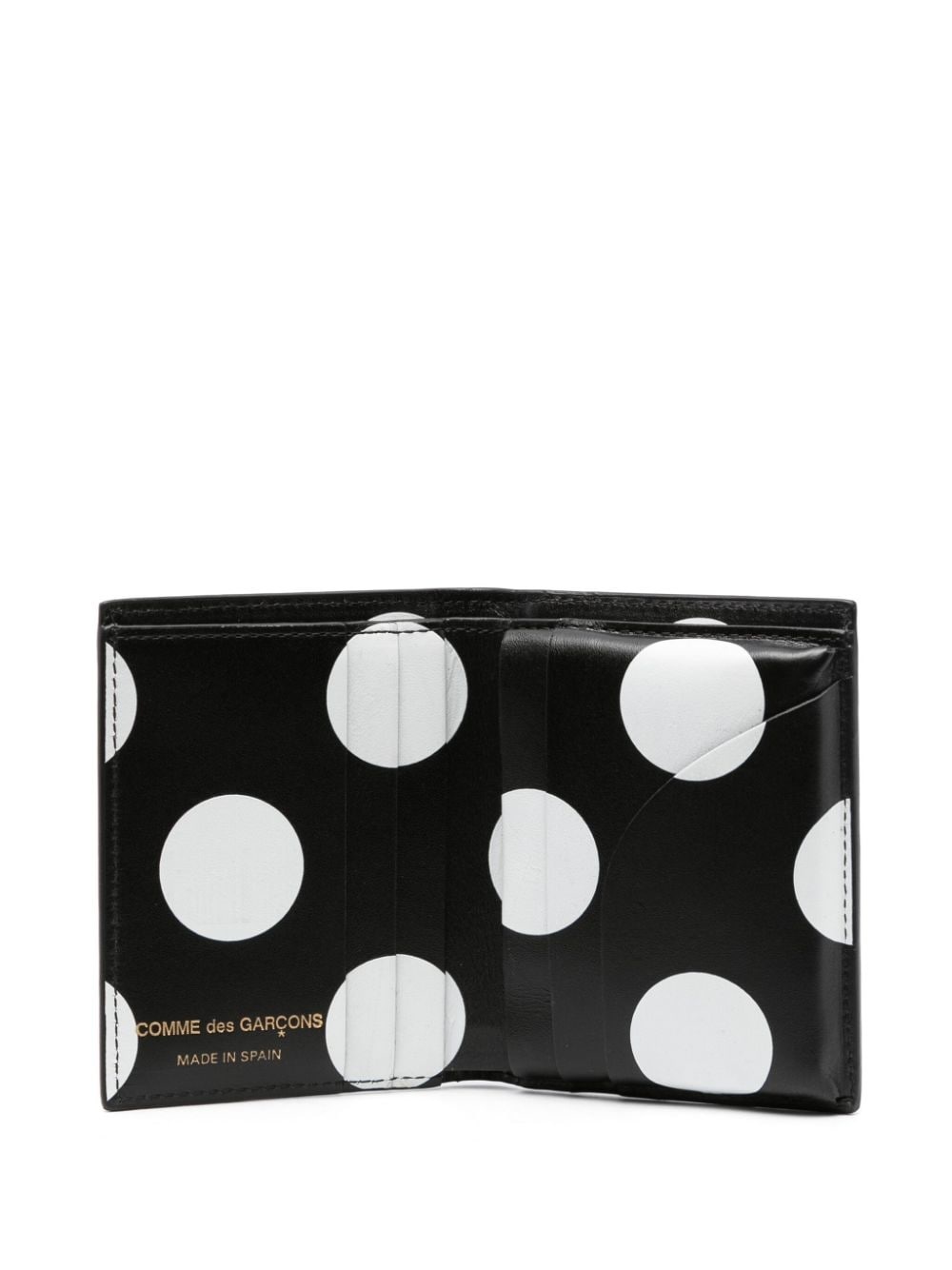 polka-dot leather wallet - 3