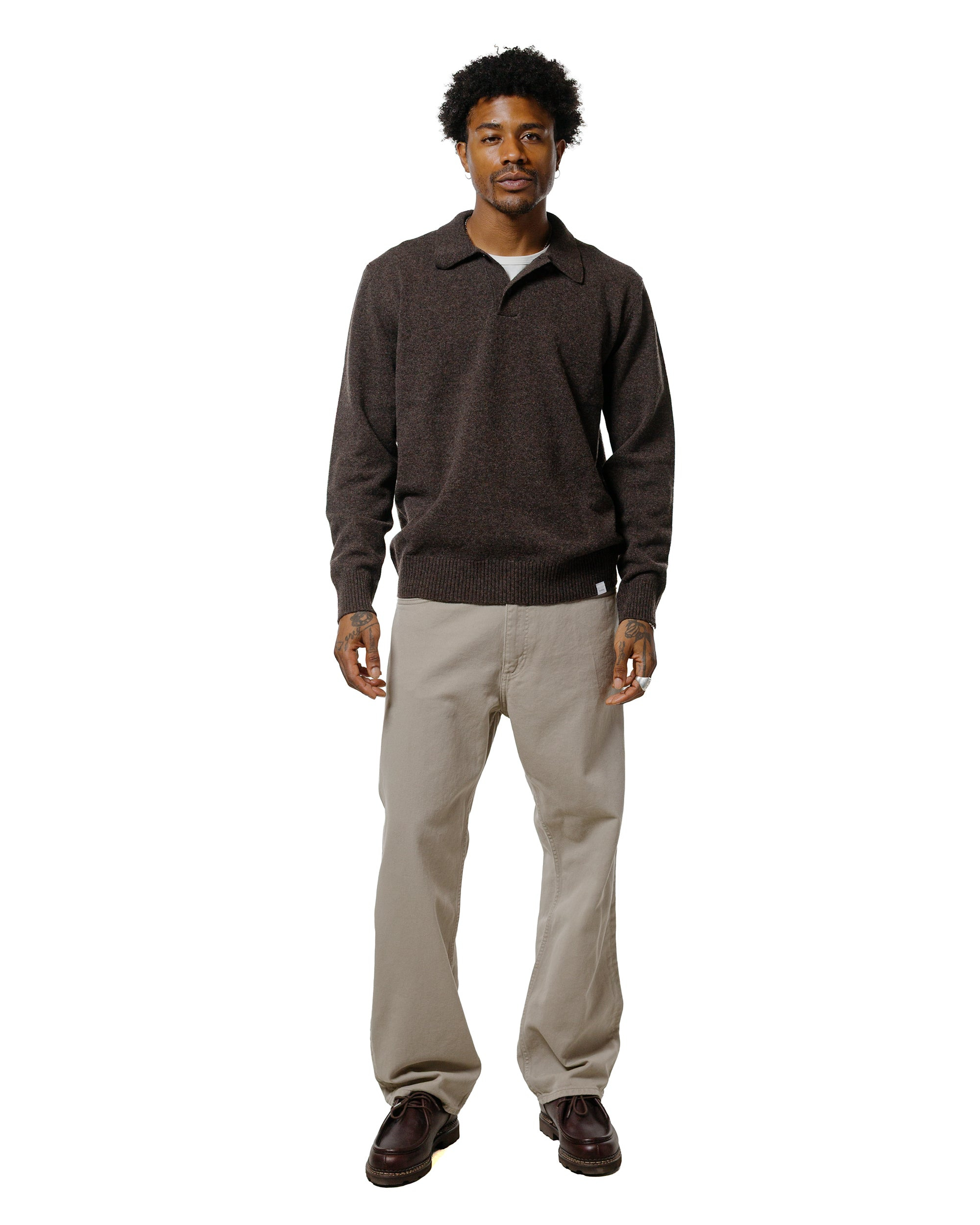 Mogens Relaxed 5 Pocket Heavy Twill Clay - 4