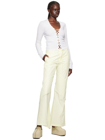 Dion Lee Off-White Drape Trousers outlook