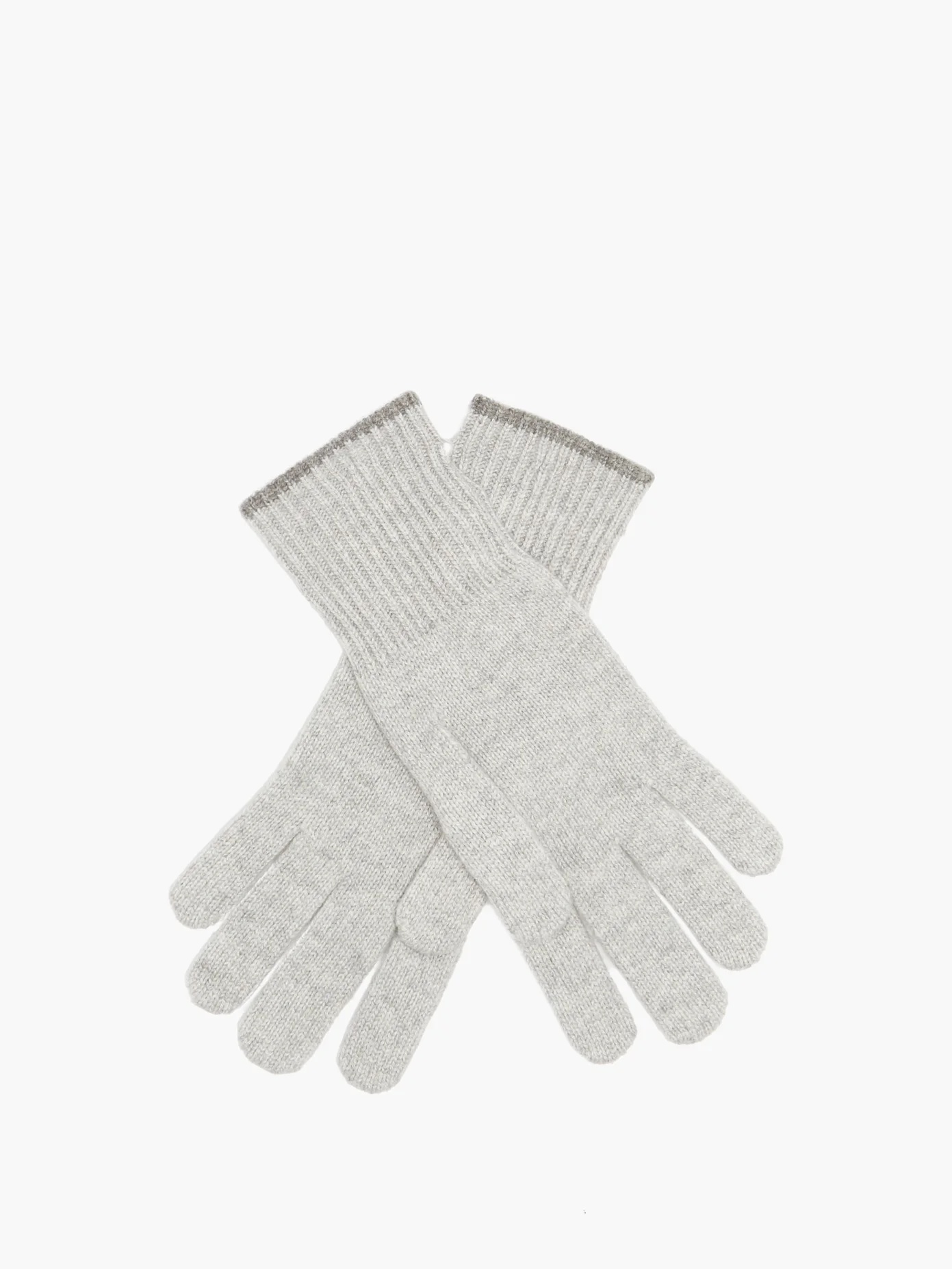 Ribbed-cuff cashmere gloves - 3